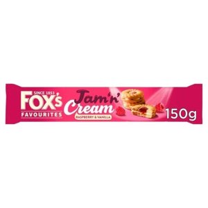 Fox's Raspberry & Vanilla Jam 'n' Cream Biscuits 150g