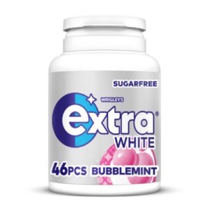 Wrigley's Extra White Chewing Gum Sugar Free Bottle 46 Pieces