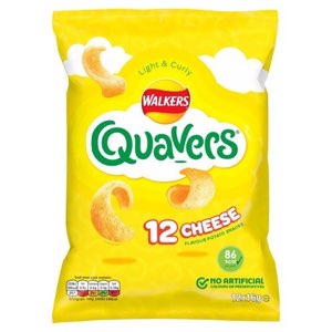 Walkers Quavers Cheese Multipack Crisp Snacks 12x16g