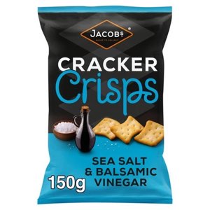Jacob's Sea Salt & Balsamic Vinegar Cracker Crisps 150g