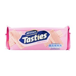 McVitie's Tasties Pink Wafer Biscuits 100g