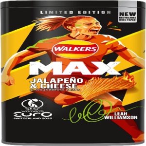 Walkers Max Jalapeno & Cheese Tub 125g