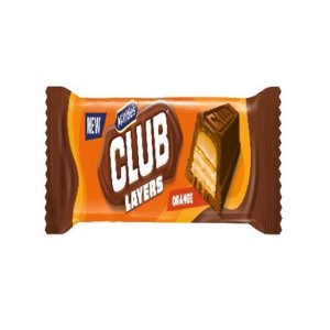 McVitie's Club Layers Orange Chocolate Biscuit Bar 39.5g