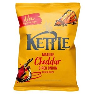 Kettle Mature Cheddar & Red Onion Potato Chips 40g