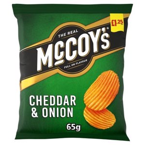 McCoy's Cheddar & Onion Sharing Crisps PMP 1.35 65g