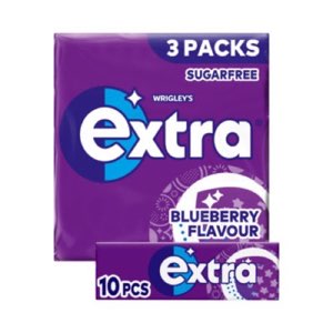 Extra Blueberry Flavour Sugarfree Chewing Gum Bottle PMP 2.50 46 Pieces