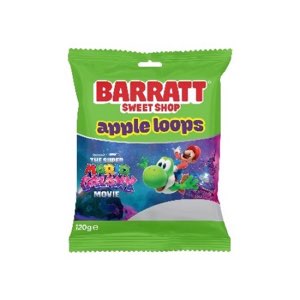 Barratt Sweet Shop Super Mario Apple Loops 120g