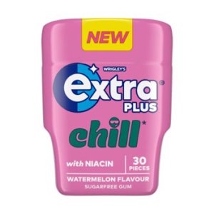 Extra Plus Chill Watermelon Flavour Chewing Gum Bottle 30 Pieces