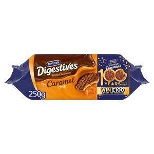 McVitie's Digestives Milk Chocolate The Caramel One 250g