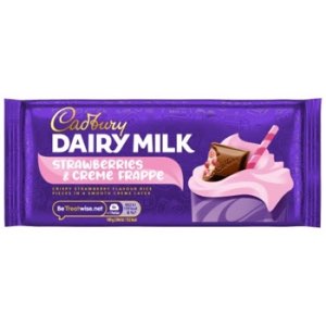 Cadbury Dairy Milk Strawberries & Creme Frappe 115g